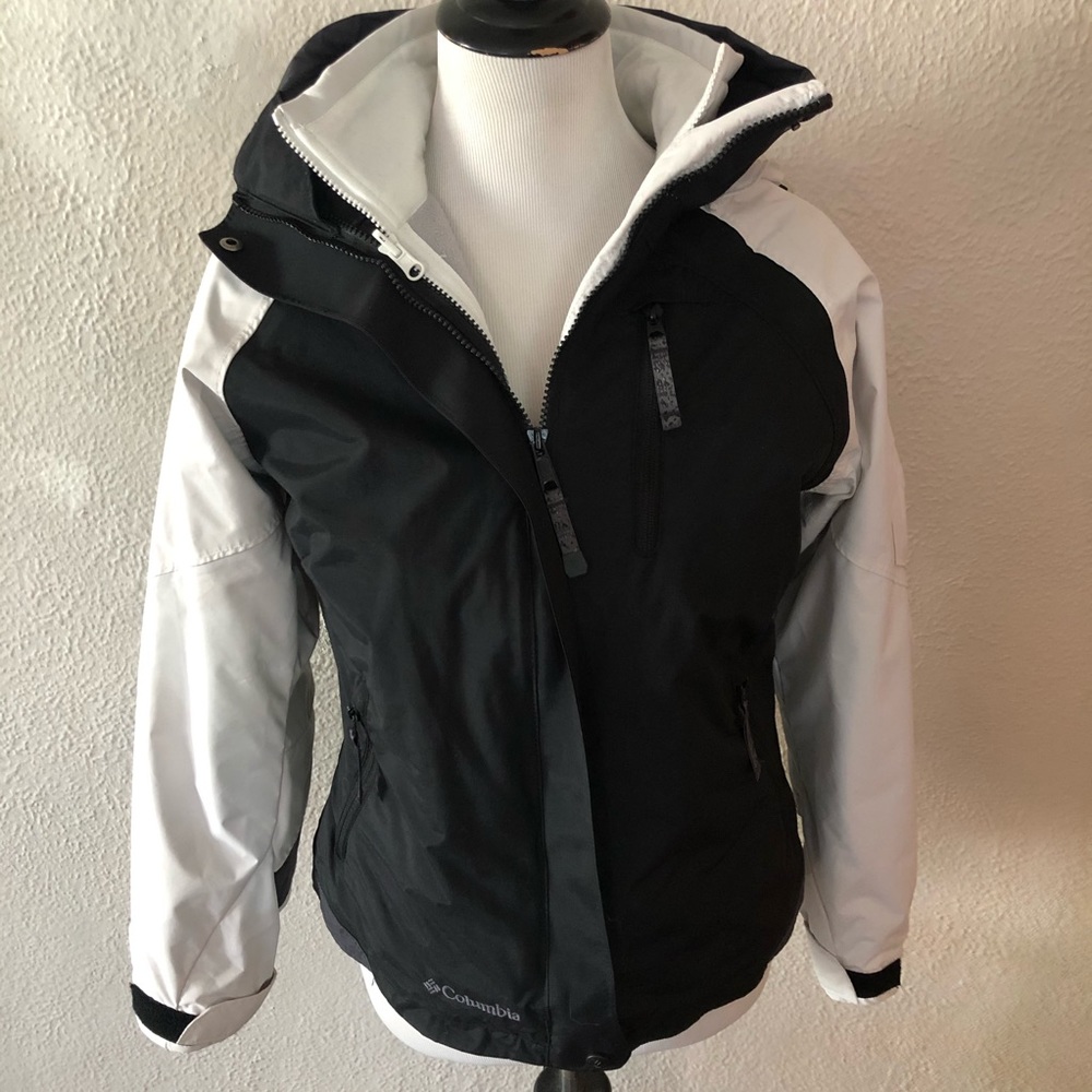 Columbia Interchange 3 in 1 Coat Black White: XS